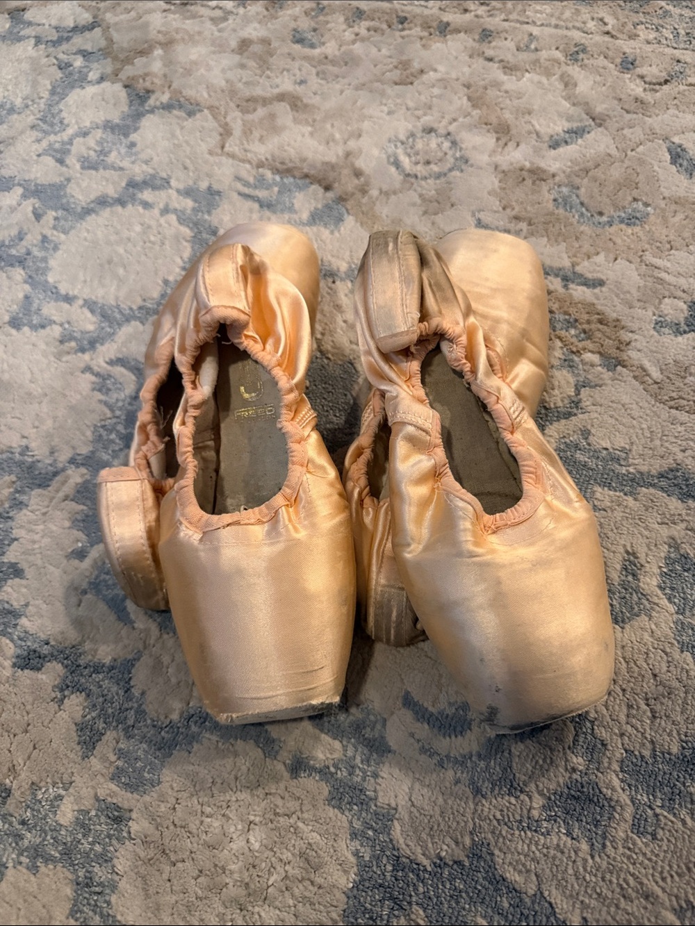 2 pair used ballet pointe shoes